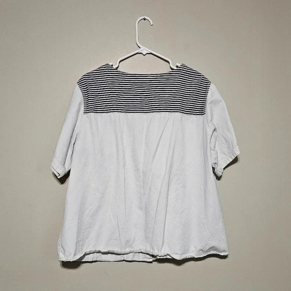 Vintage Stefano International Women's Size 22/24 Button Front Shirt Stripes - Picture 2 of 6